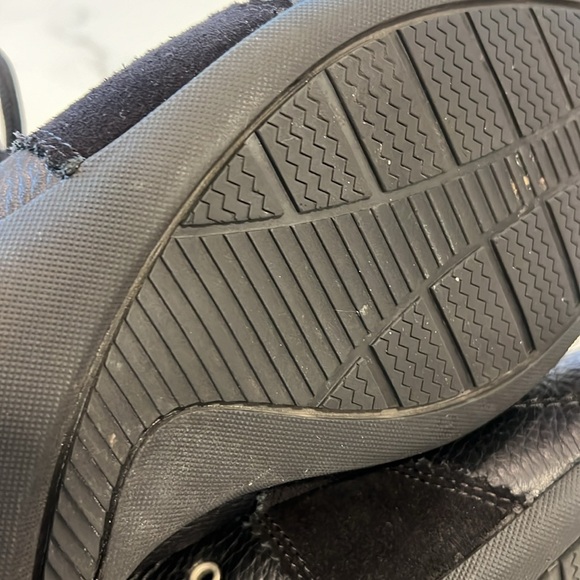 ZEGNA Sport Casual Mens Leather / Suede Lace Up Sneakers in Black ITALY MADE - Picture 8 of 9